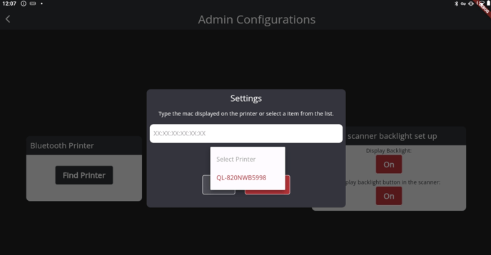 11) Step 2b - Connecting SecurePass Kiosk to the printer paired